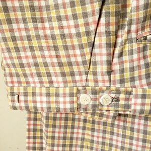 VINTAGE Colorful Plaid Pants Slacks  | Mens 36